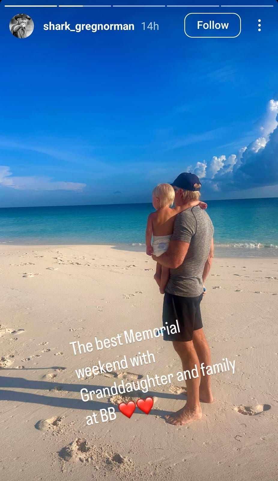 Greg Norman ( via Greg Norman's Instagram story)